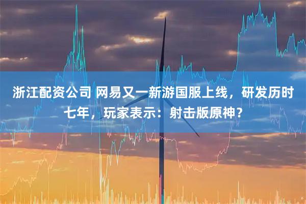 浙江配资公司 网易又一新游国服上线，研发历时七年，玩家表示：射击版原神？